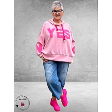 Frenzi Sweater/Hoodie Yes/No Roze